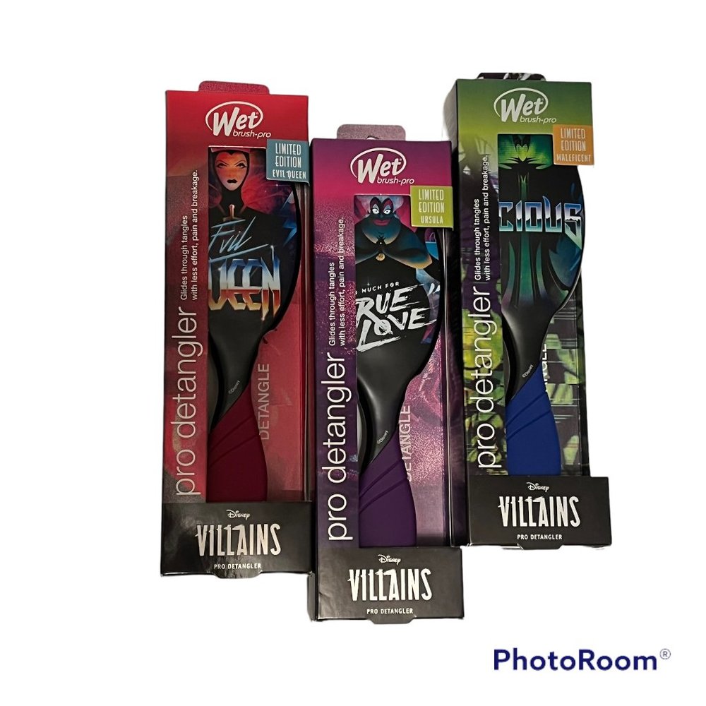 Disney Villains Wet Brush limited edition bundle / set of 3